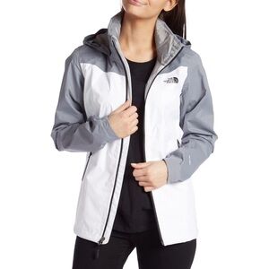 EUC TNF DRYVENT Resolve Plus Jacket WHITE GREY